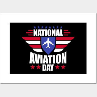 National Aviation Day - Proud American Veteran Gift Posters and Art